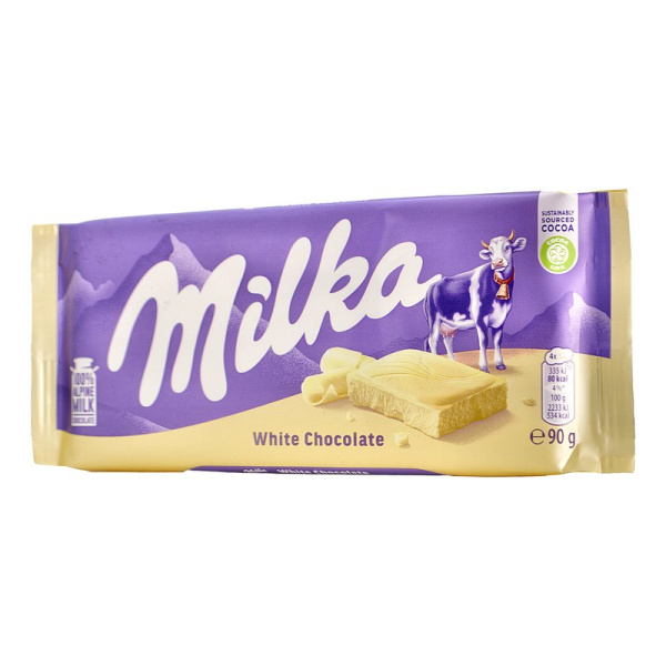 Шоколад Милка белый 90г