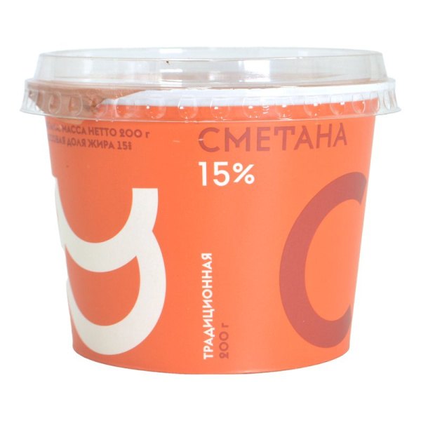 Сметана Семейная ферма 15% 200г