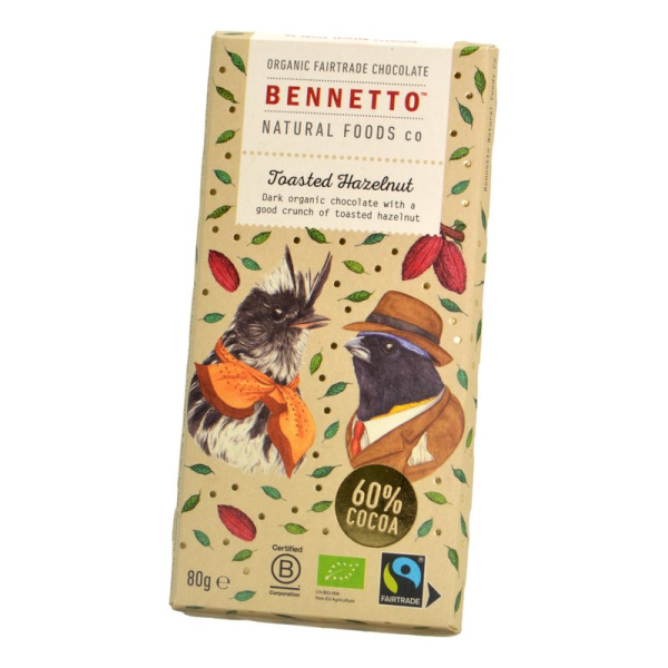 Шоколад Беннетто темный с фундуком 80г
