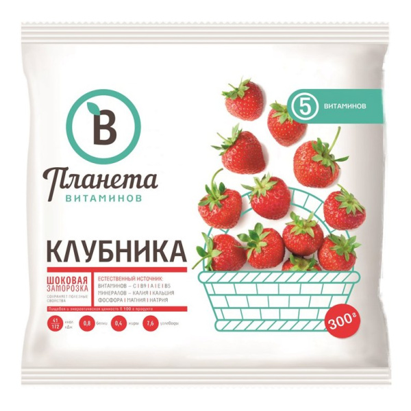 Клубника Планета витаминов 300г
