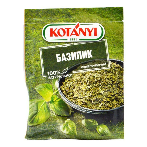 Приправа Котани Базилик измельченный 9г пакет