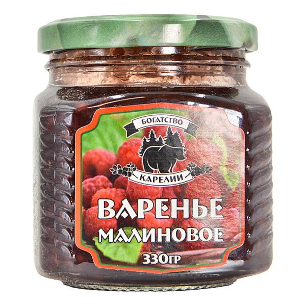 Варенье Богатство Карелии малиновое 330г