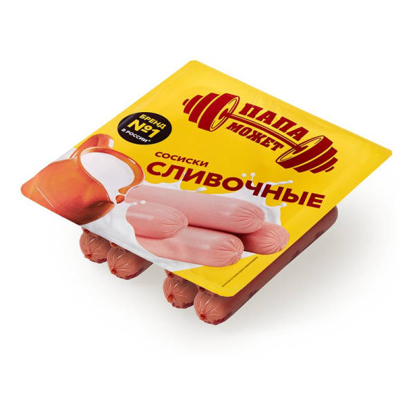 Сосиски Останкино Папа может сливочные 410г