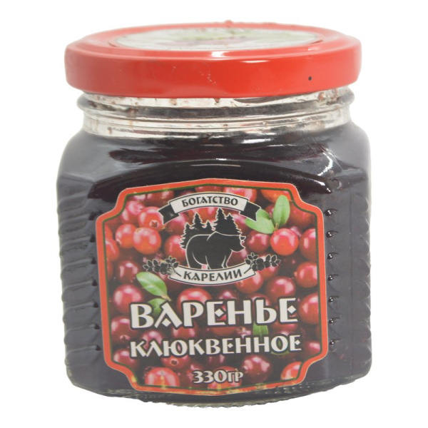 Варенье Богатство Карелии клюквенное 330г