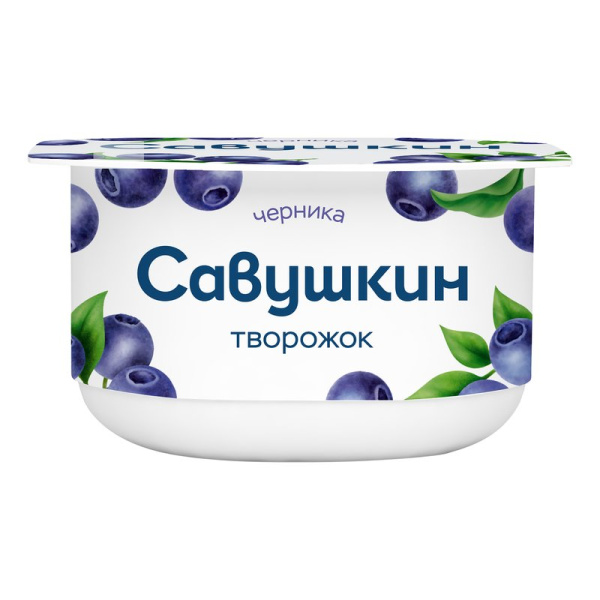 Паста творожная Савушкин черника 3,5% 120г