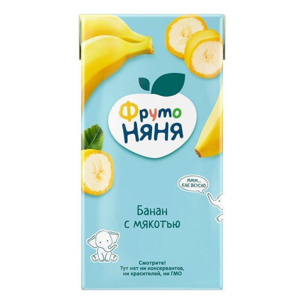 Сок Фруто-няня банан с мякотью детский 0,5л