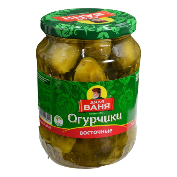 Огурчики Дядя Ваня маринованные Восточные 680г