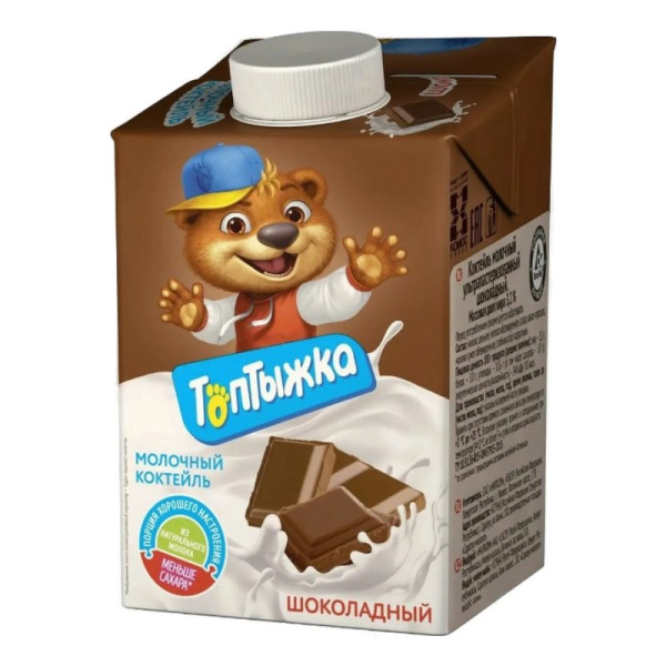 Коктейль Топтыжка молочный шоколад 3,2% 500г