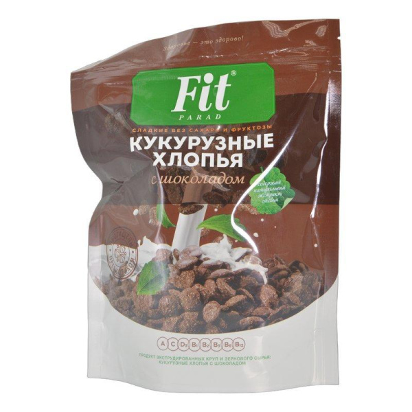 Хлопья Фит парад кукурузные с шоколадом 200г