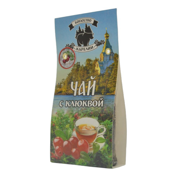 Чай Богатство Карелии с клюквой 50г