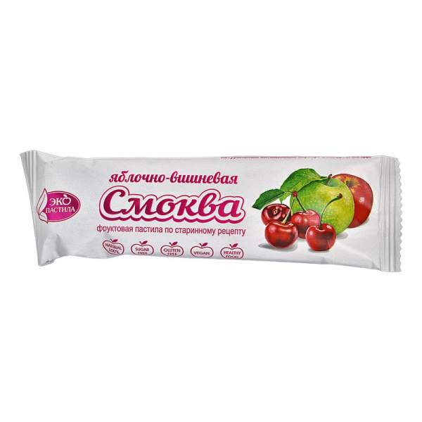Смоква Эко пастила яблочно-вишневая 30г