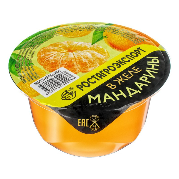 Фрукты РАЭ в желе мандарин 150г