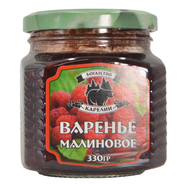 Варенье Богатство Карелии малиновое 330г