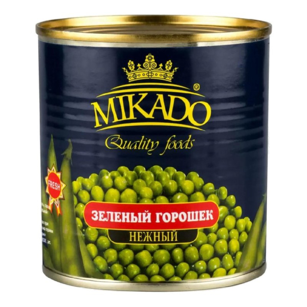 Горошек Микадо зеленый ж/б 425г