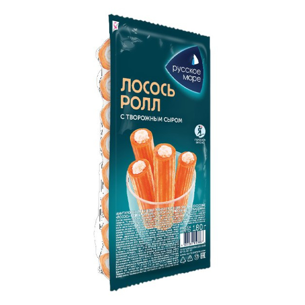 Лосось-ролл Русское море с творожным сыром 180г охл