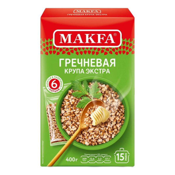 Крупа Макфа гречневая в пакетиках 400г
