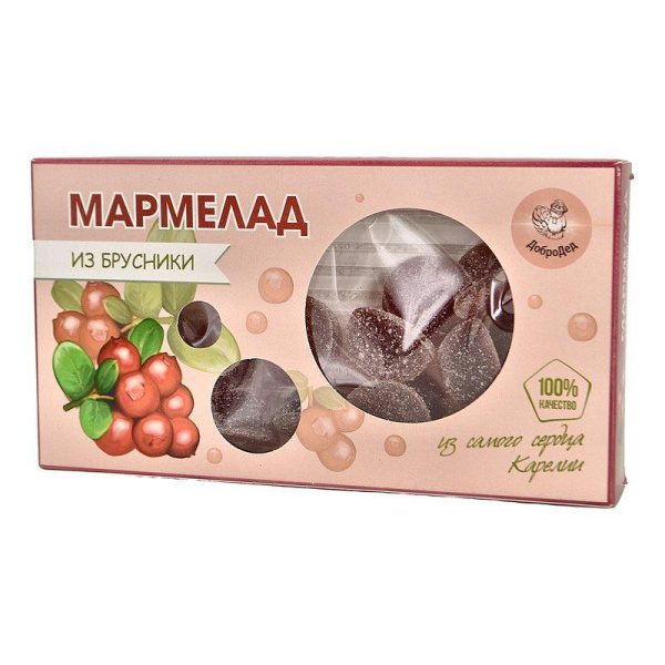 Мармелад Добродед из брусники 150г