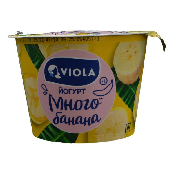 Йогурт Виола Верри Берри с бананом 2,6% 180г