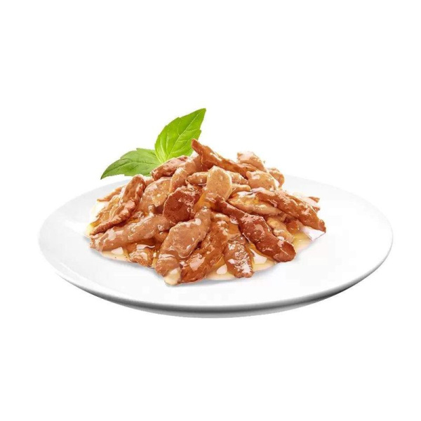 Корм для кошек Шеба для взрослых кошек ломтики курица/индейка в соусе 75г м/уп