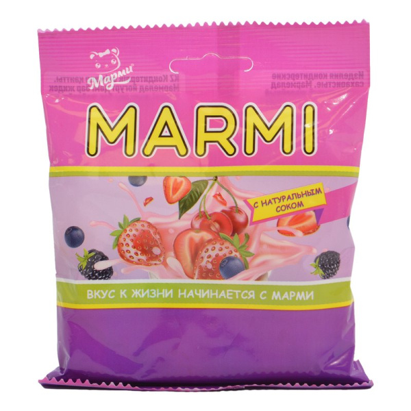 Мармелад Марми жевательный Ягоды со вкусом йогурта 100г