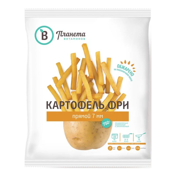 Картофель Планета витаминов фри 750г