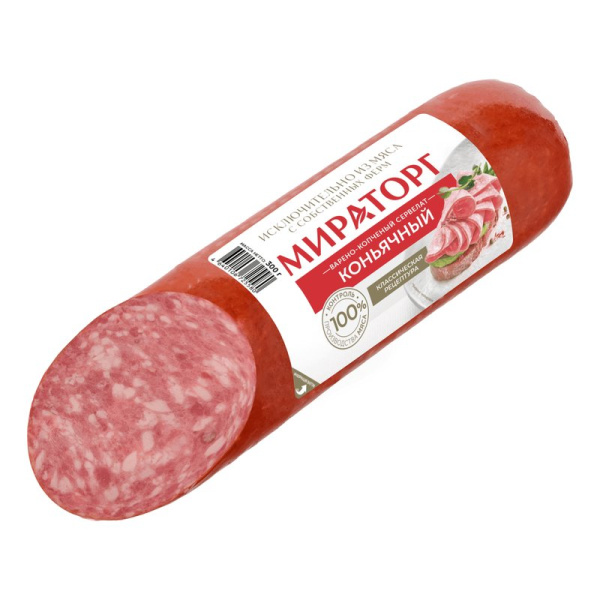 Сервелат Мираторг Коньячный в/к 375г