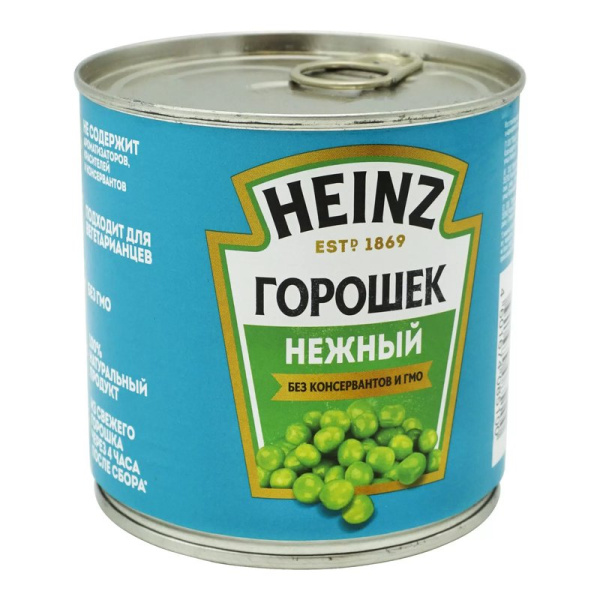 Горошек Хайнц зеленый нежный ж/б 400г
