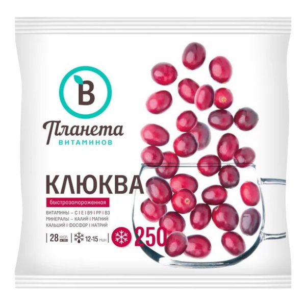 Клюква Планета витаминов 250г