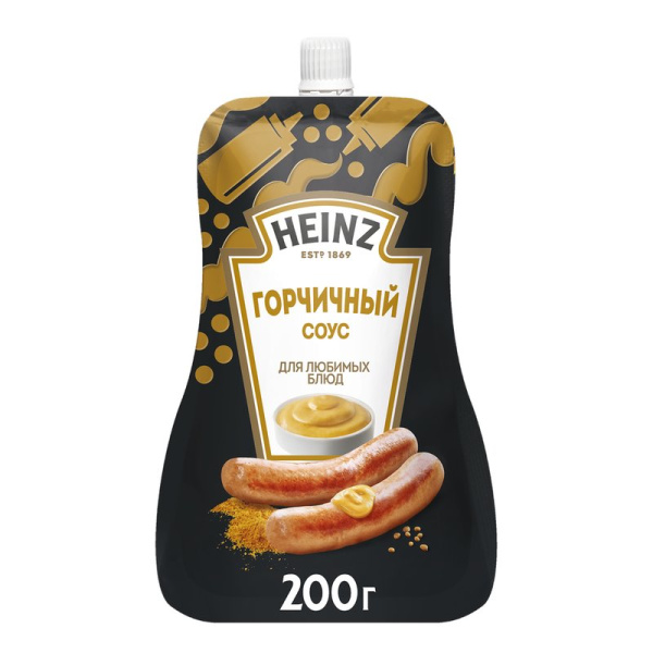 Соус Хайнц горчичный 200г дой-пак
