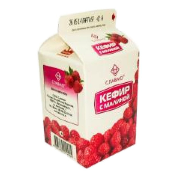 Кефир Славмо с малиной 2,1% 500г